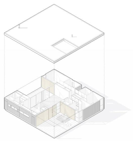 3D план квадратного дома