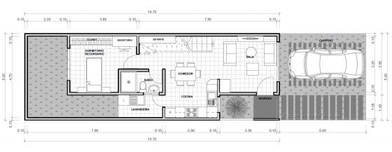 план 2х этажного небольшого дома