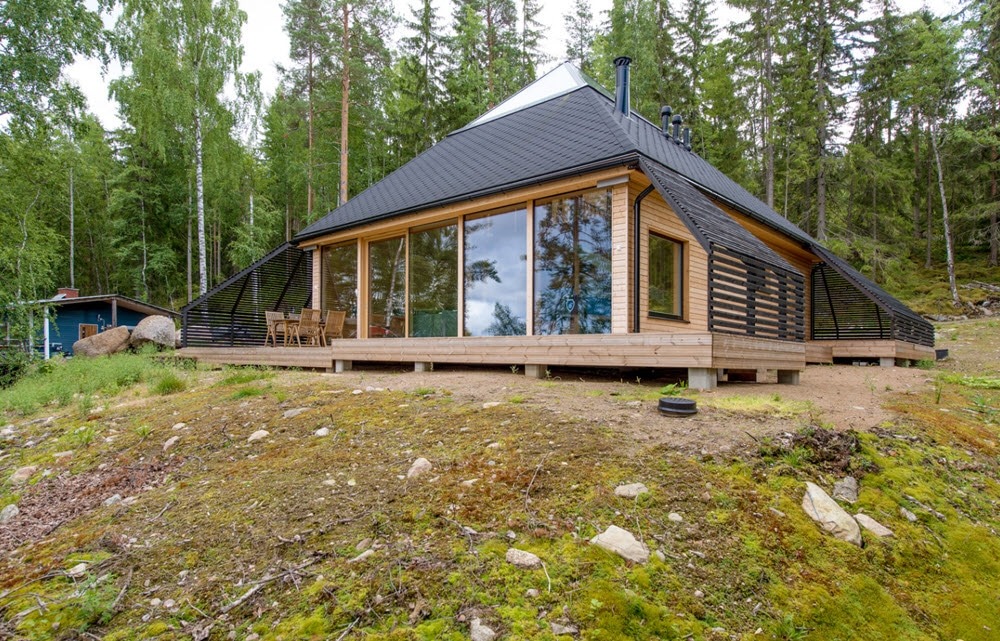 Diseño casa de campo pequeña madera