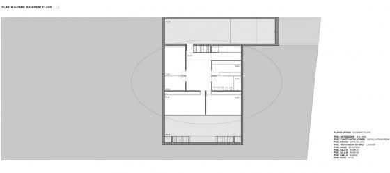 План цокольного этажа современного дома