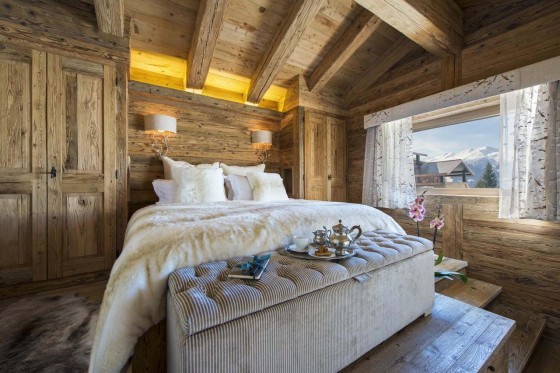 Современный деревенский дизайн спальни 2