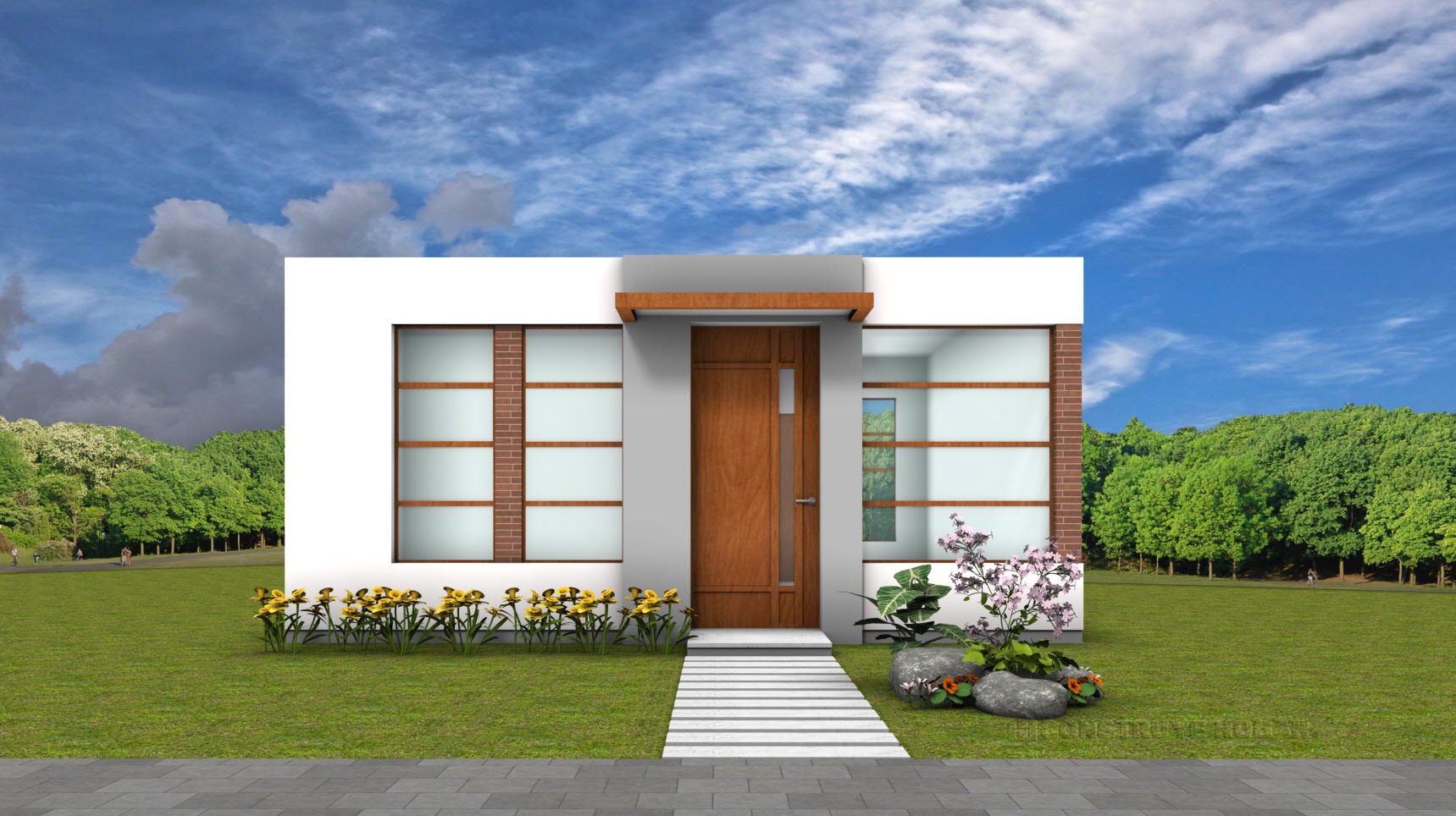 Diseño de fachada casa pequeña
