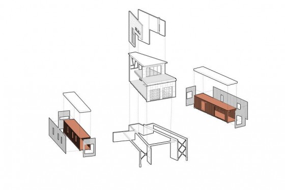 Система строительства контейнерного дома