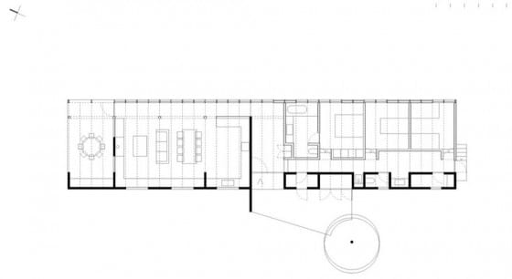 План прямоугольного одноэтажного дома