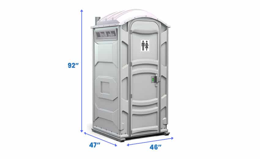 Размеры портативного туалета
