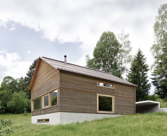 Дизайн фасада деревянного загородного дома