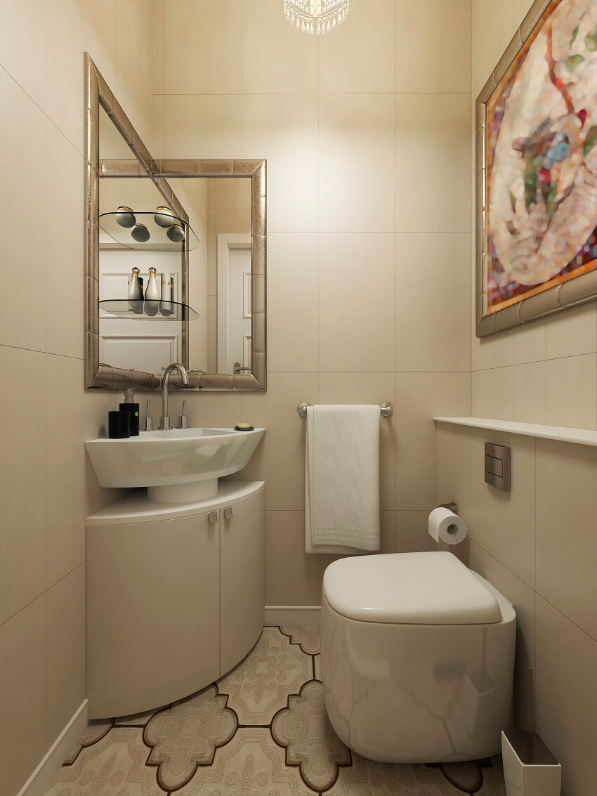 Мойка углов ванной комнаты в арабском стиле