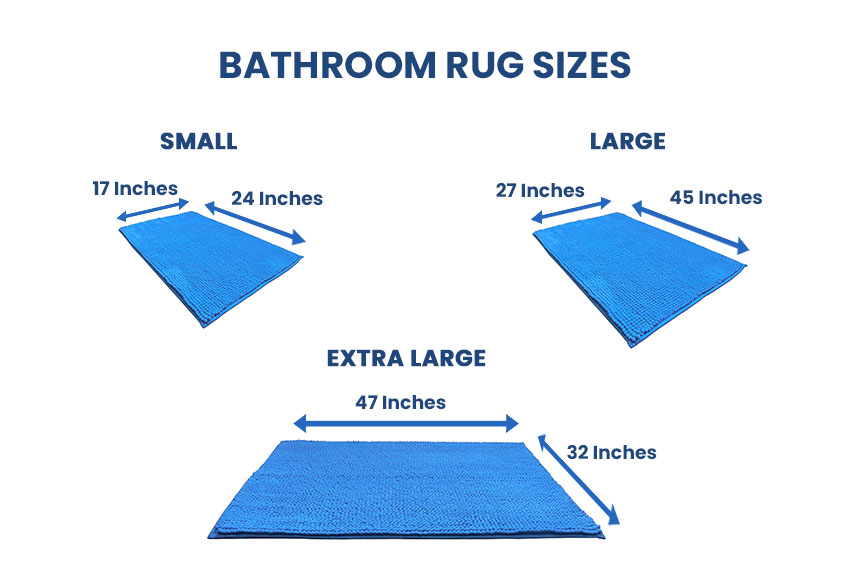 Размеры коврика для ванной