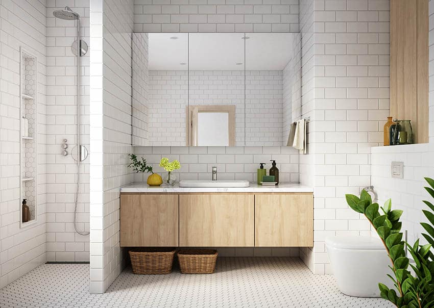 Полная переделка ванной комнаты в современном дизайне