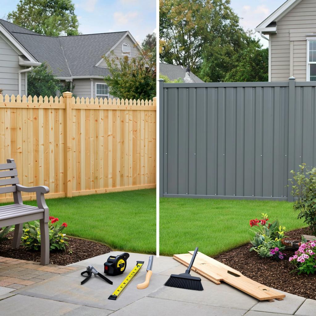 Что лучше для забора профнастил или штакетник